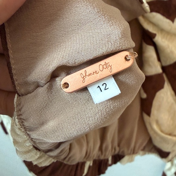 Johanna Ortiz Celia Antique Goes Wild Twisted Crop Top Size 12 - Picture 3 of 4